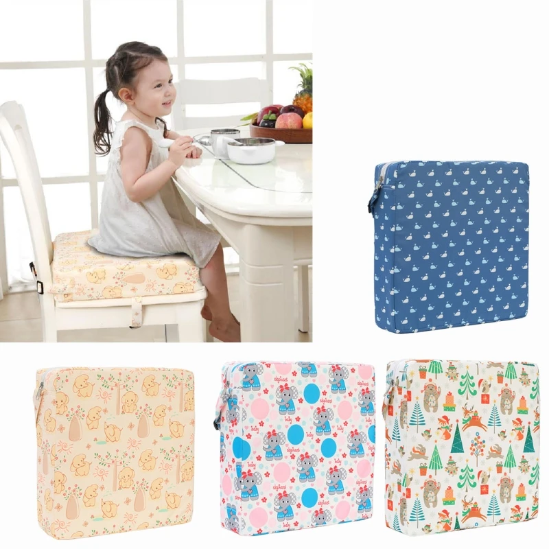 

Baby Dining Cushion Children Increased Chair Pad Adjustable Removable Highchair Chair Booster Cushion Seat Chair 97BC