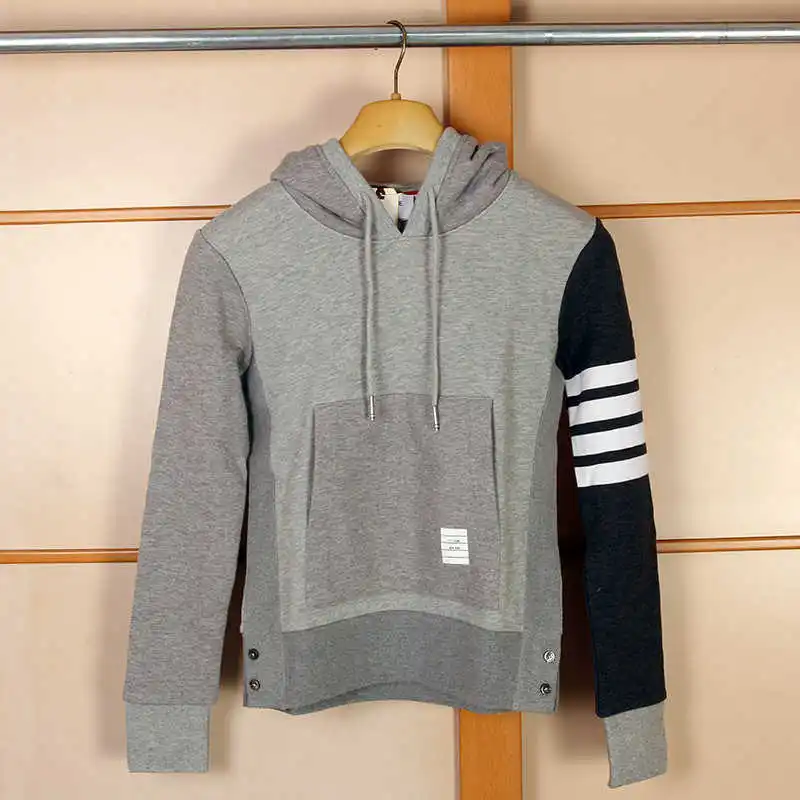 

2021 модные брендовые толстовки с капюшоном TB для мужчин и женщин, повседневные спортивные толстовки в стиле пэчворк, мужская спортивная одеж...