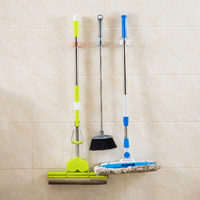 Новый липкий крючок настенная вешалка волшебный для швабры кухни и ванной