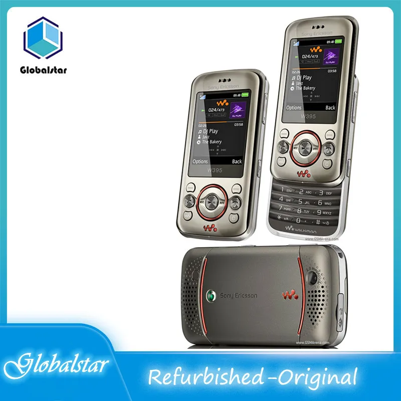 sony ericsson w395 refurbished original 2 0inches 2mp mobile phone cellphone free shipping high quality free global shipping