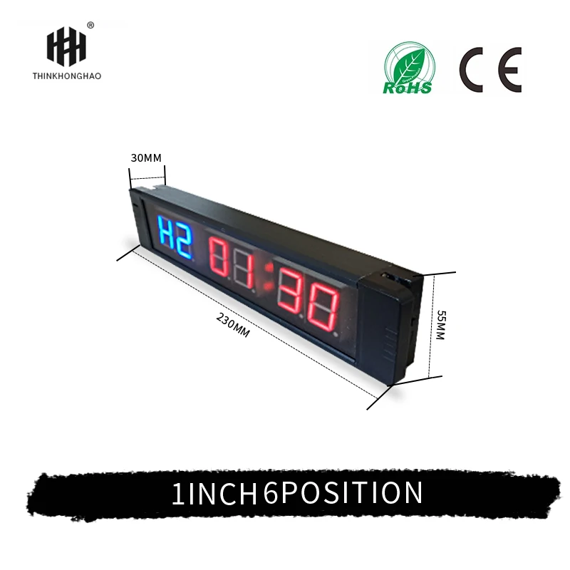 THINKHONGHAO 6 цифр большой Спортивная Секундомер дистанционного Управление таймер часы