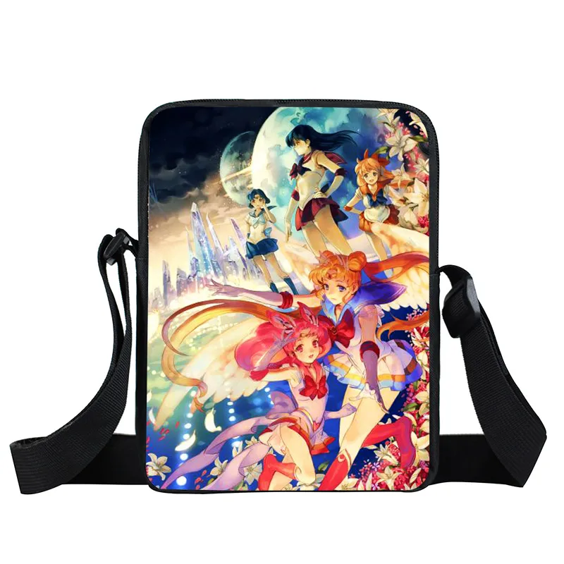 xkbmsn78 Аниме Сейлор Мун сумка-мессенджер SailorMoon Кристалл девушки мини-сумка на плечо женские сумки на каждый день Детские Школьные сумки Дети крест книжная сумка - Цвет: xkbmsn78