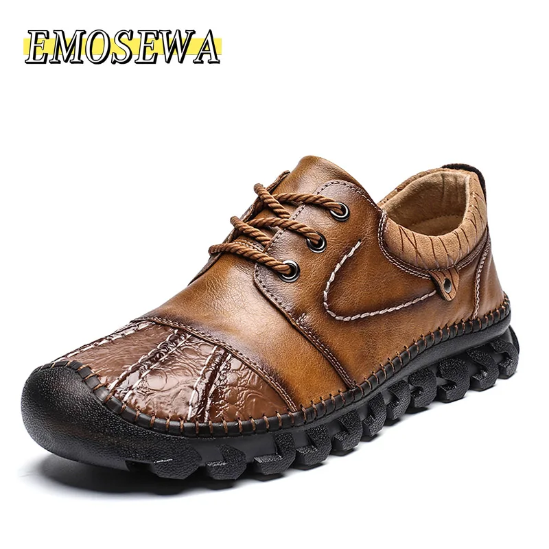 

Мужские туфли из натуральной кожи, на плоской подошве, размеры 39-48