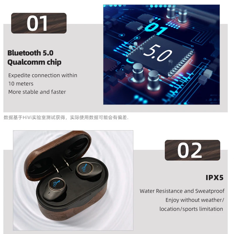 Наушники-вкладыши Hivi AW-76 AW76 TWS Bluetooth 5 0 спортивные наушники-вкладыши защита IPX от