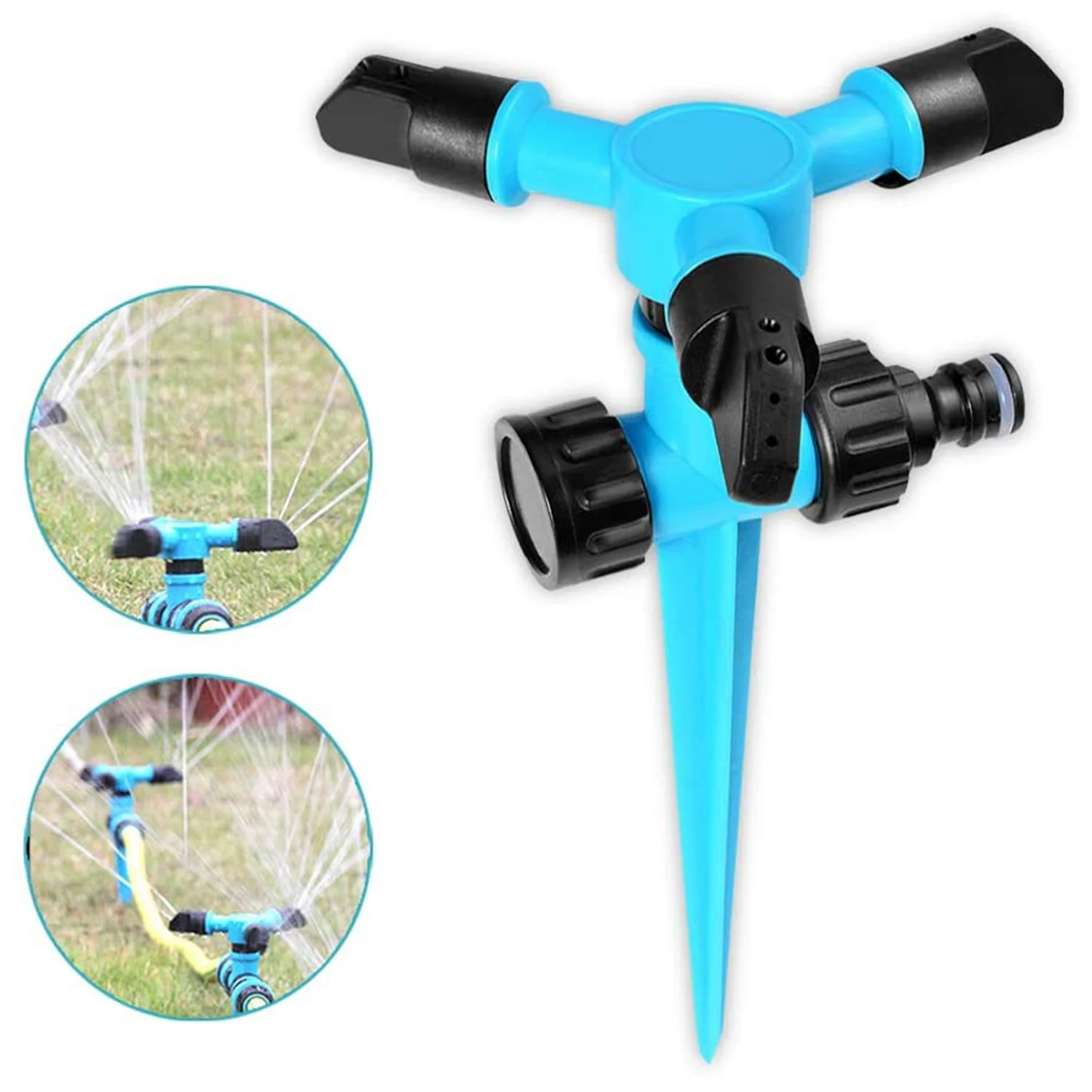 

Grass Watering Sprinkler,360 Degree Rotating Lawn Sprinkler Weighted Gardening Watering System(3-Pack)