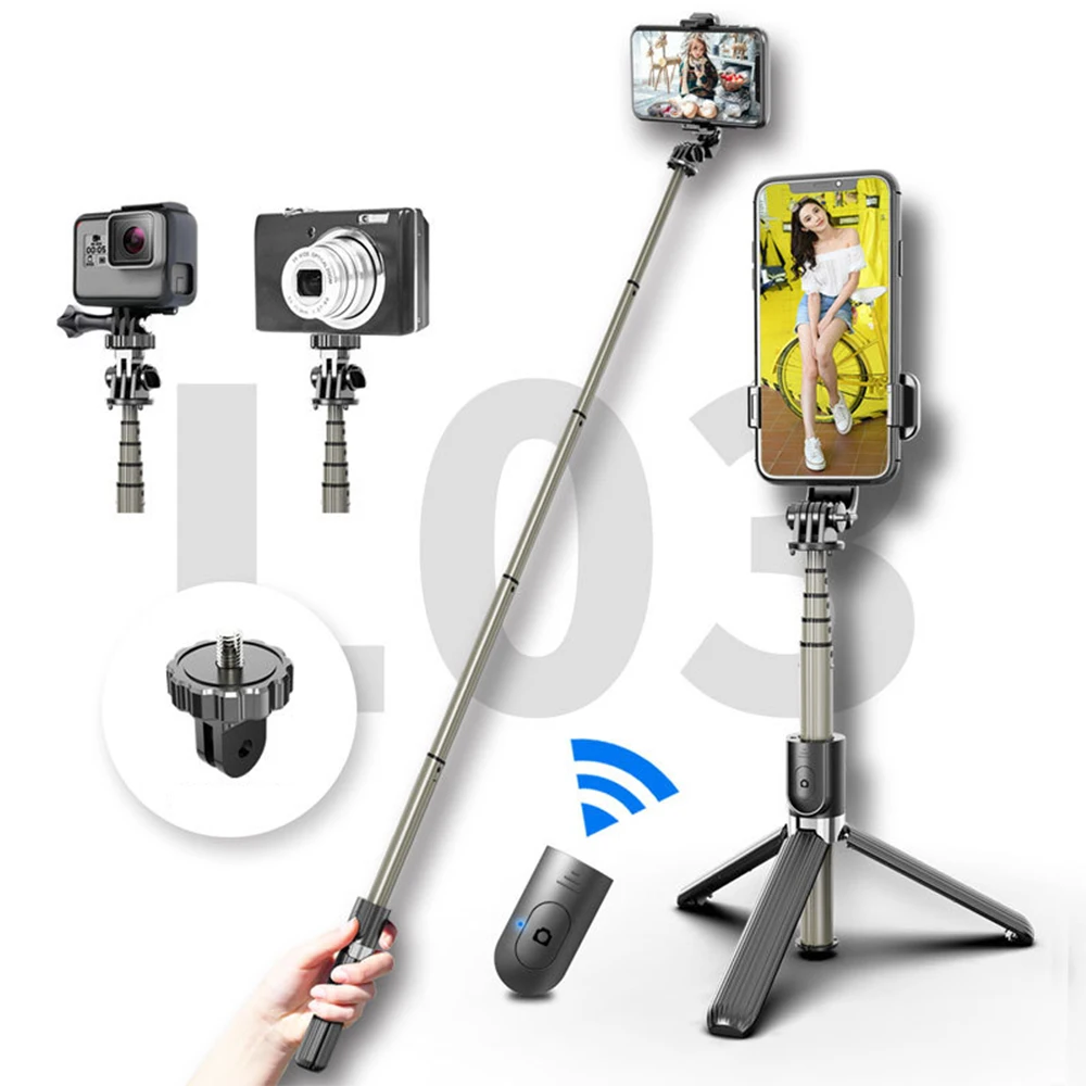 Универсальная селфи палка L03 штатив с поддержкой Bluetooth беспроводной раздвижной