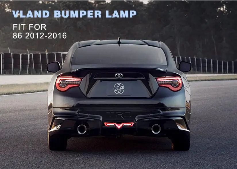 Vland завод для автомобильного бампера для Toyota 86 модифицированный светодиодный бампер лампа 2012 для BRZ бампер свет с DRL