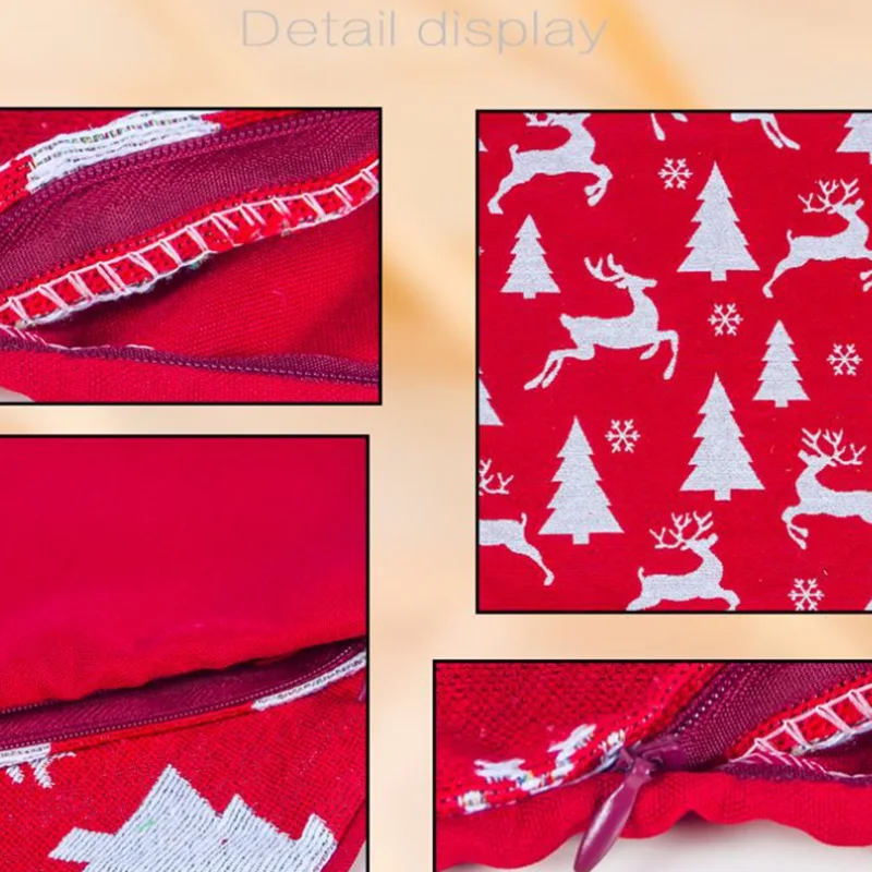 1 комплект 3 шт. чехол для рождественской подушки квадратный в рождественском