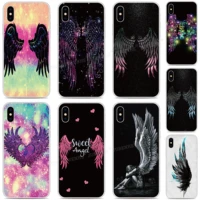 angel wings silicone phone case for oppo find x2 pro a9 a8 a5 a31 2020 a91 ax5s realme 5 6 x50 reno a 3 pro soft tpu back cover