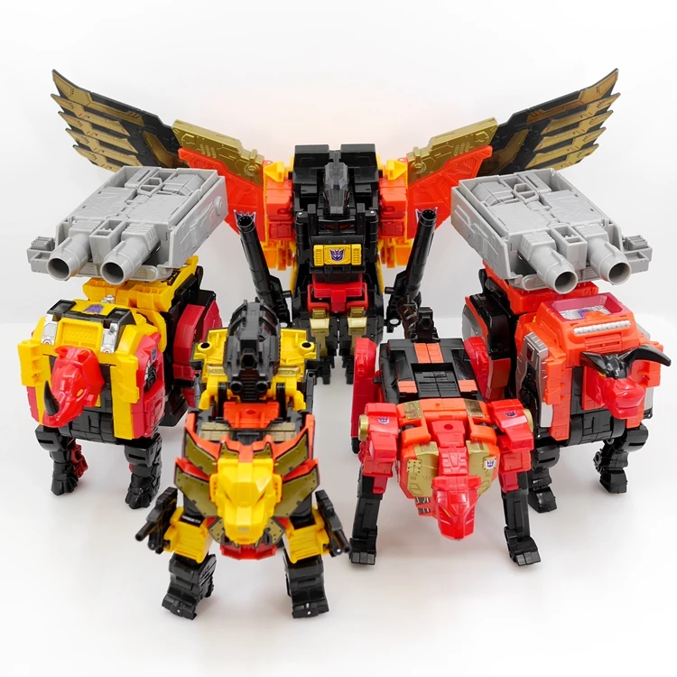 

Hasbro Transformers Leader War Tianyuan Divine Power Titan Level Skyrocket Combination 45cm Predaking Collection Model