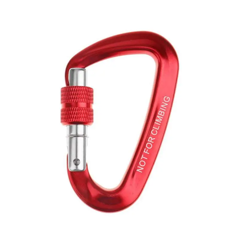 12KN винтовой карабин из алюминиевого сплава d-образный крюк петля замок для