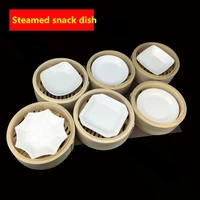 steamed snack dish cantonese style morning tea ceramic dish peanut saucer sauce dish chicken claw spareribs steamed plate