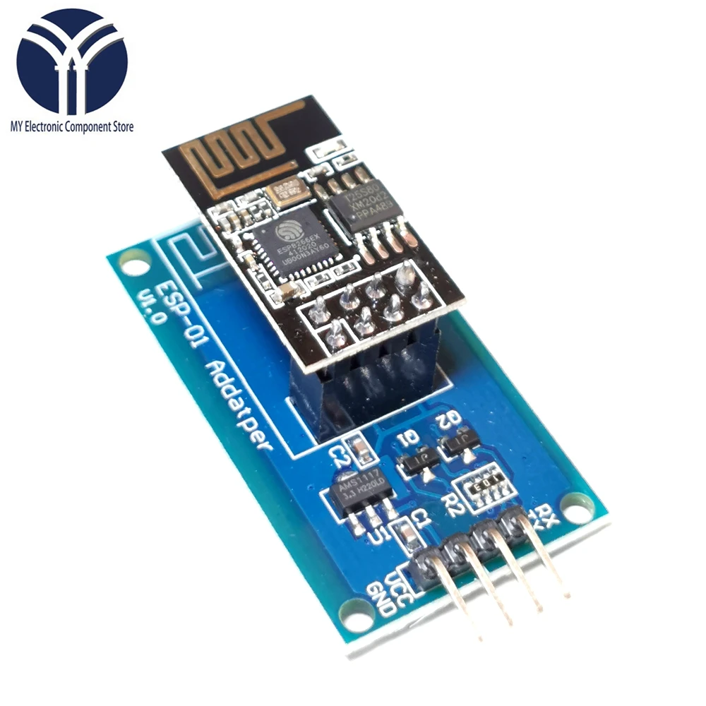 ESP8266 ESP-01 серийныйl wi-fi Беспроводной модуль адаптера 3 V 5V Esp01 коммутационная