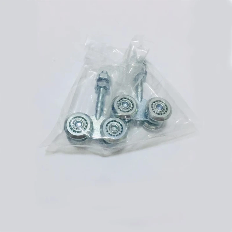 

Silver Steel Rail Hanging Trolley Wheel Sliding Track Roller Load-bearing