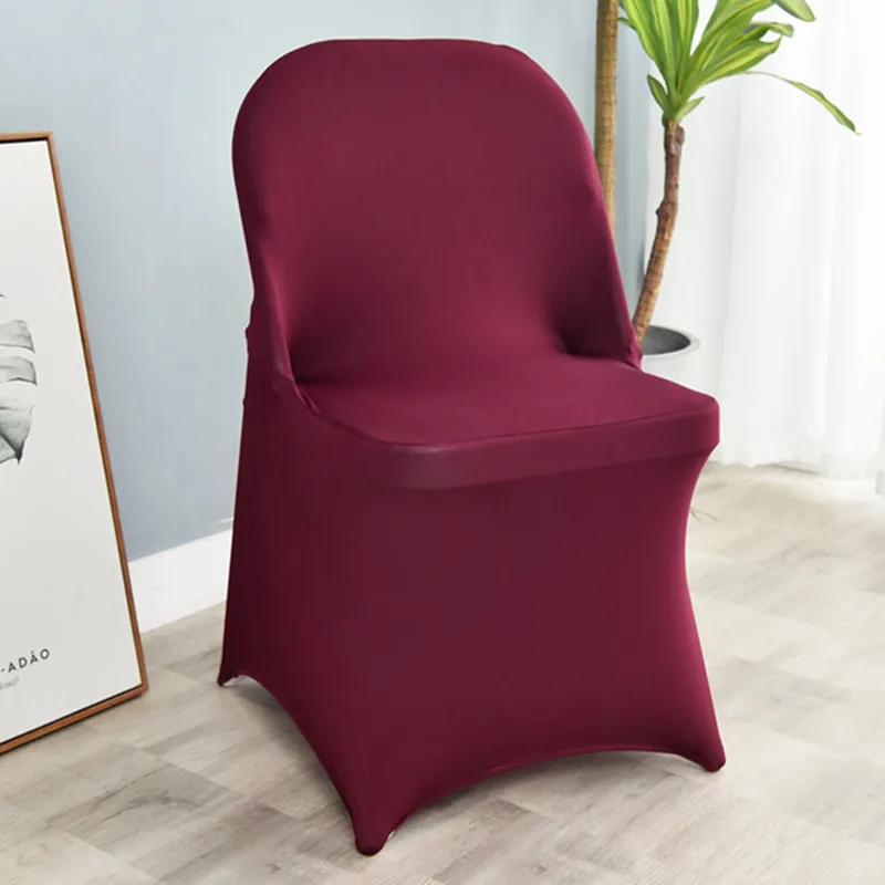 Складные Чехлы для стула WedFavor из спандекса и лайкры 50 шт. растягивающиеся отелей