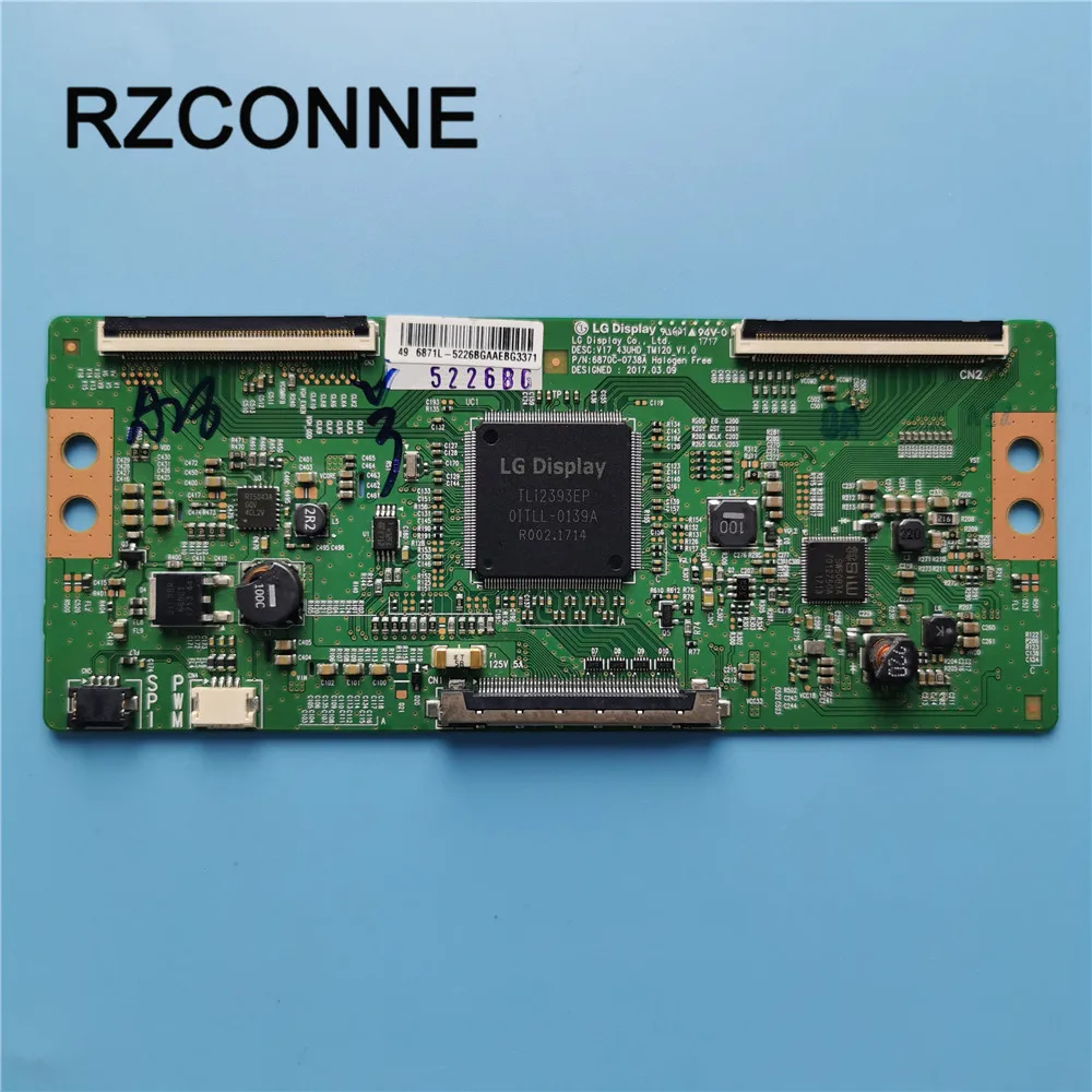 Плата T con для LG 43/49/55 дюймов V17_43UHD_TM120_V1.0 6870C 0738A| |