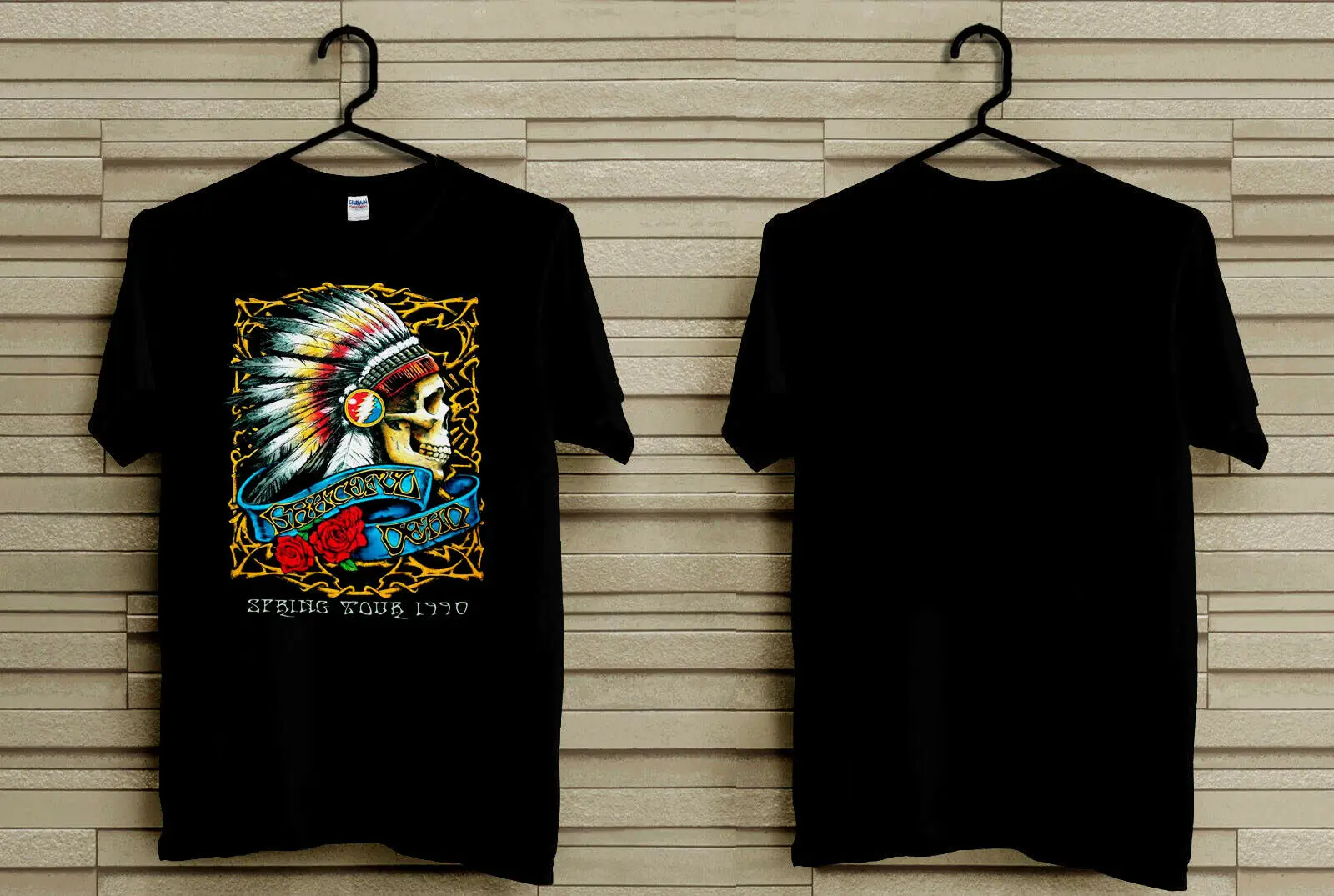 Футболка Grateful Dead Весна Тур винтажная 1990 все размеры|Мужские футболки| |