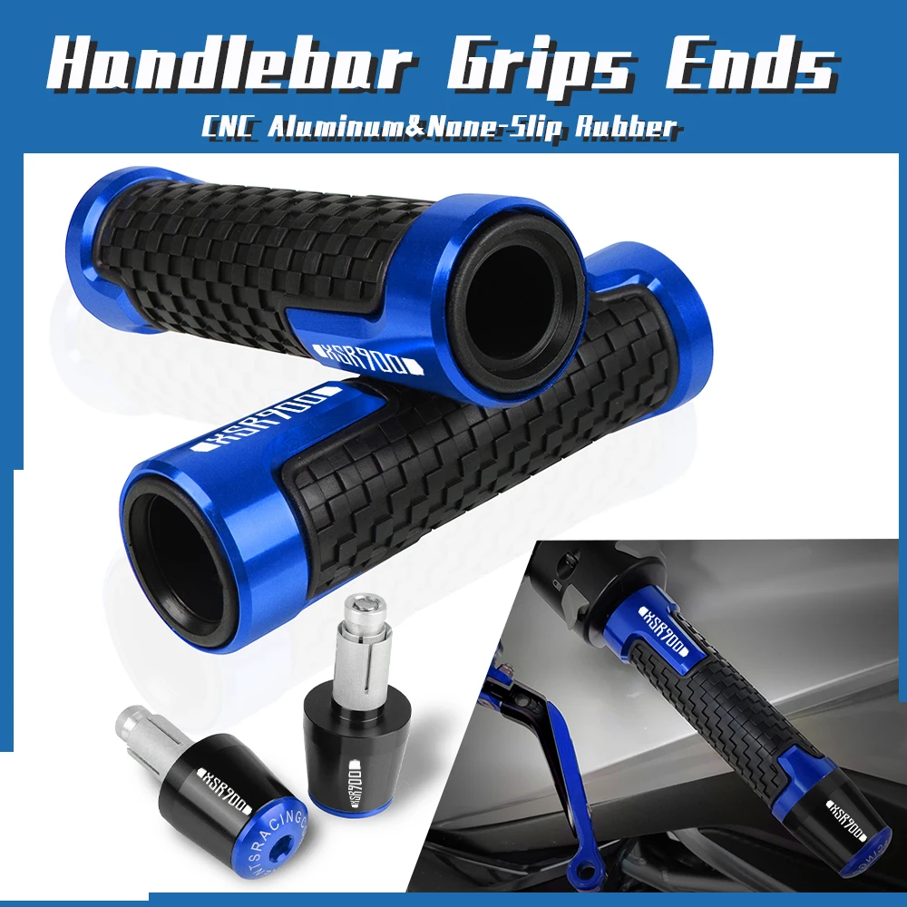 

78'' 22mm Motorcycle Handlebar Grips Handle Bar Hand Grip Cap Ends Plug For Yamaha XSR900 XSR 900 2016 2017 2018 2019 2020 2021