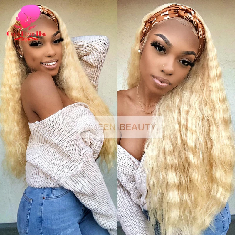13x6 Lace Frontal With Bundle 613 Honey Blonde Human Hair Remy Brazilian Weave 3 4 Deep Wave Bundles with 13x4 Closure |
