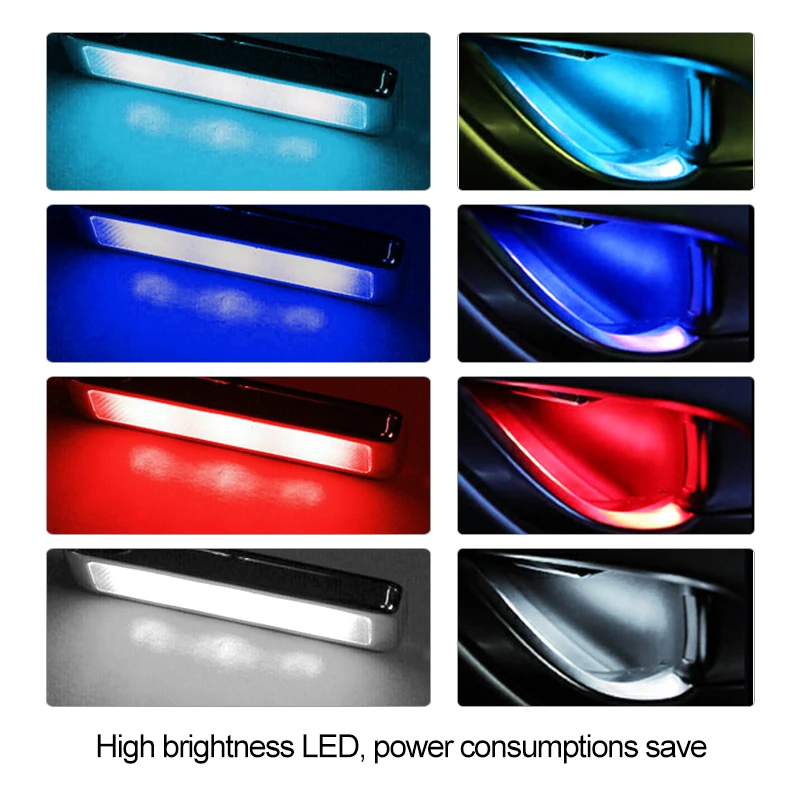 4 шт. в наборе подлокотник с ручкой чаши подсветка для салона автомобиля