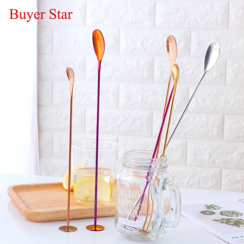 2 шт./компл. золото Нержавеющая сталь Коктейльная барная ложка долговечная