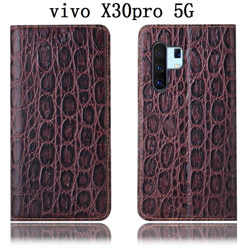 

Top grade cowhide genuine leather magnetic phone case for ViVo X30 Pro 5G/ViVo X30 5G/ViVo X27/ViVo X27 Pro phone bag card slot