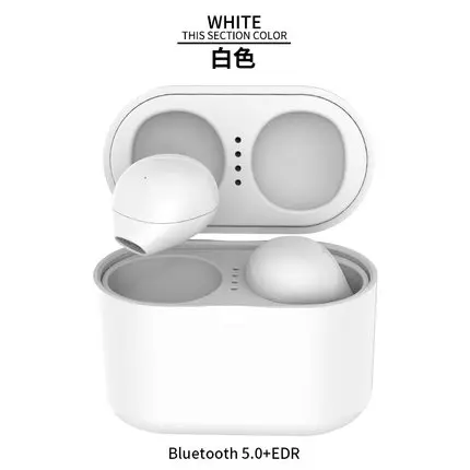 MRSVI мини X20 Беспроводной Bluetooth наушники с зарядный чехол стерео наушники спортивные Гарнитура для смартфонов - Цвет: X21White