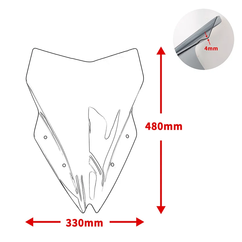Ветровой экран для мотоцикла ветровое стекло ветровой дефлектор Kawasaki Ninja650 EX650 ER6F