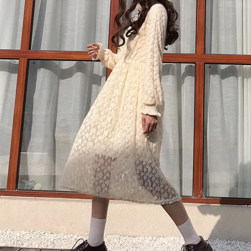 Новинка кружевное платье с грибком вышитая кукла женские платья в японском стиле