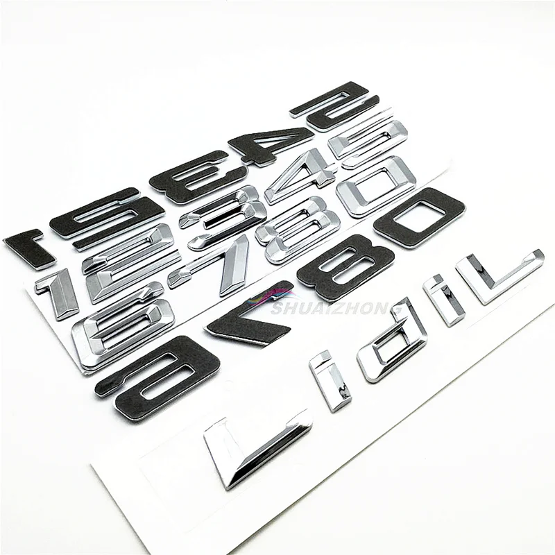 Наклейка для заднего багажника с буквами и цифрами 3D наклейка значок стайлинга