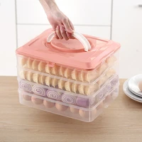 kitchen accessories refrigerator fresh keeping box dumpling storage box eggs fruits and vegetables organizer can be superimposed