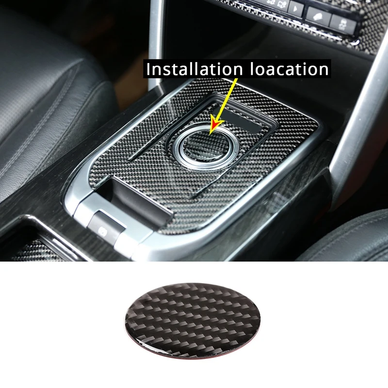 

For Land Rover Discovery Sport 2015-2019 Carbon Fiber Gear Shift Knob Cover Trim Car Interior Accessories