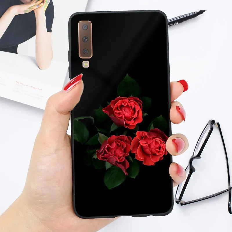 Мягкий ТПУ чехол для samsung A7 чехол силиконовый глянцевый яркий чехол для samsung Galaxy A5 A6 A8 Plus чехол - Цвет: OO31