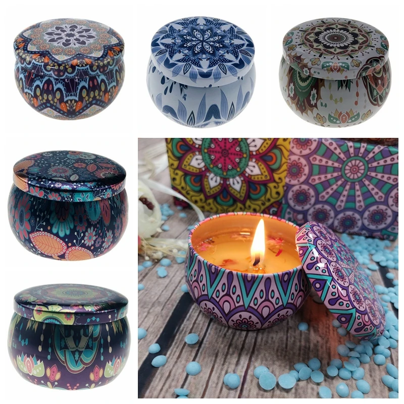 

1Pcs Candle Tin Jars DIY Candle Making kit Holder Storage case for Dry Storage Spices Wedding Camping Party Sweets Gifts