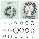 70 шт., внутренние и внешние стопорные кольца, е-образные зажимы, шайбы, стопорное кольцо из углеродистой стали, набор в ассортименте