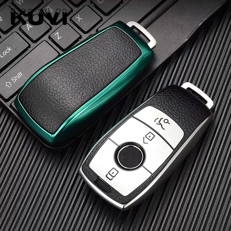 Кожаный чехол для автомобильного ключа из ТПУ Mercedes Benz E Class W213 W205 E200 E260 E300 E320 AMG CLA 2018