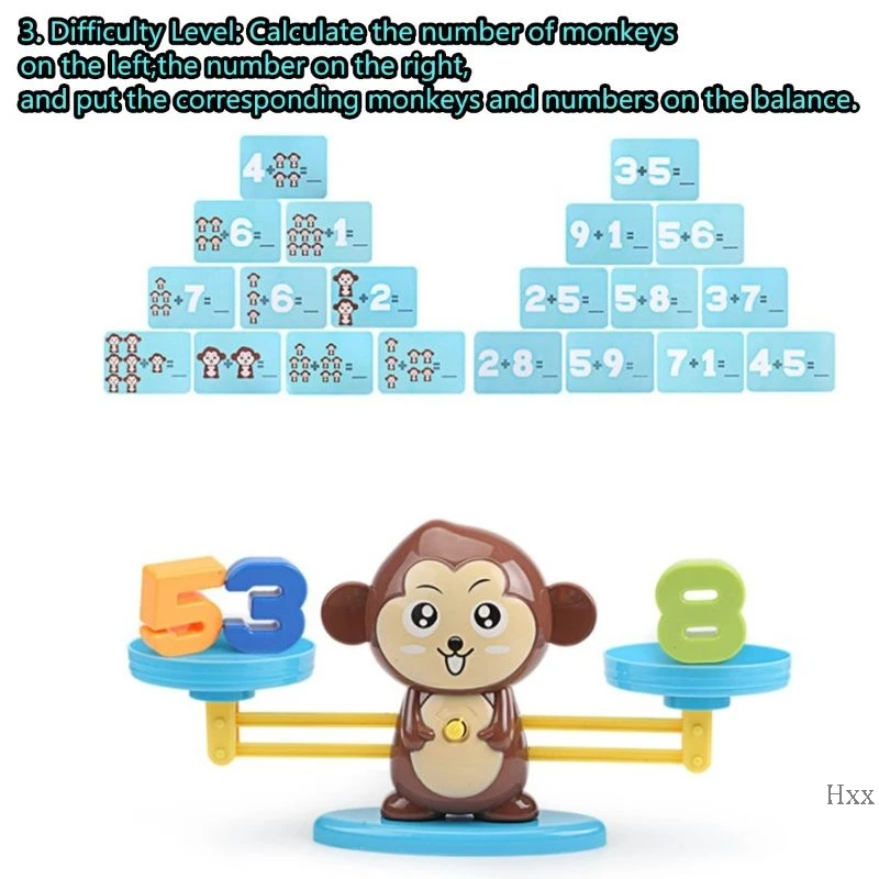 Развивающая математическая игра New Monkey Balance для детей обучения счету цифр и