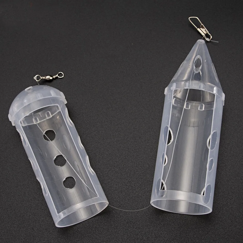 

Six Sizes Maggot Feeder 1 Pcs Casters Clear For Baits Like Maggots Hemp Pellets