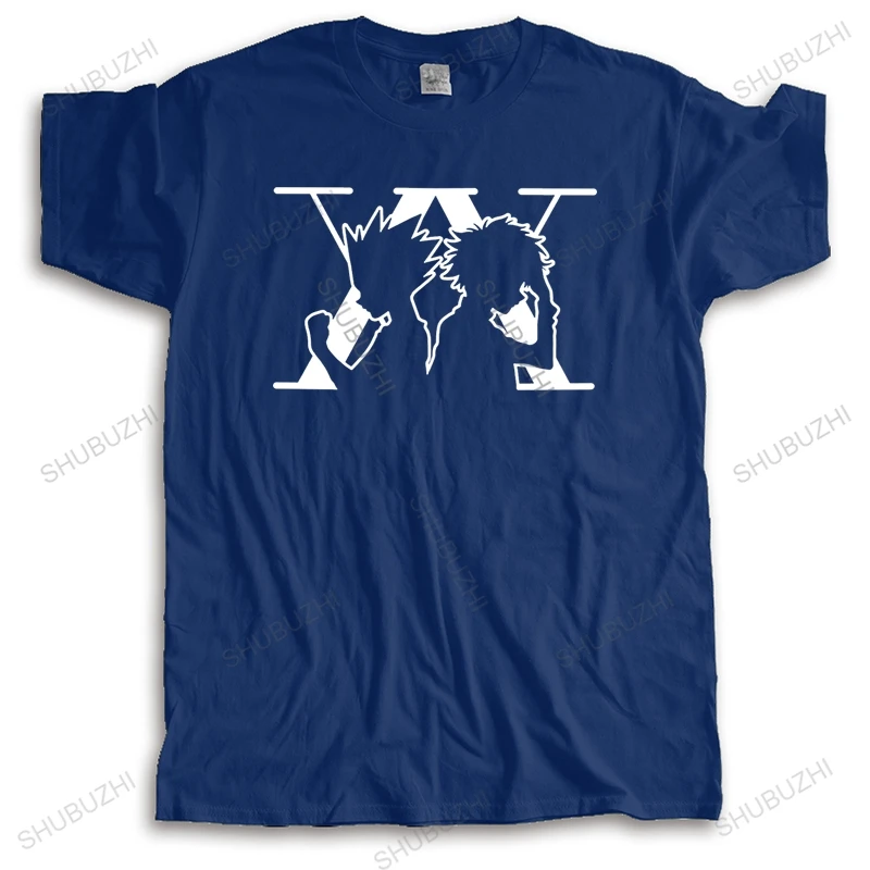 Модная футболка из чистого хлопка с короткими рукавами в стиле аниме Hunter X