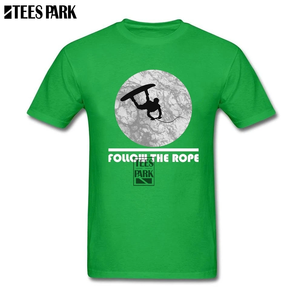 Летние Стильные крутые рубашки Вейкборд следуют веревке белый дизайн Мужская