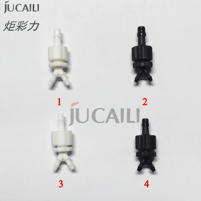 

Jucaili 10pcs/lot printer ink hose connector for Epson xp600/DX5/DX7 printhead Eco solvent/UV ink tube pipe transfer connector