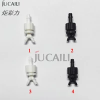 jucaili 10pcslot printer ink hose connector for epson xp600dx5dx7 printhead eco solventuv ink tube pipe transfer connector