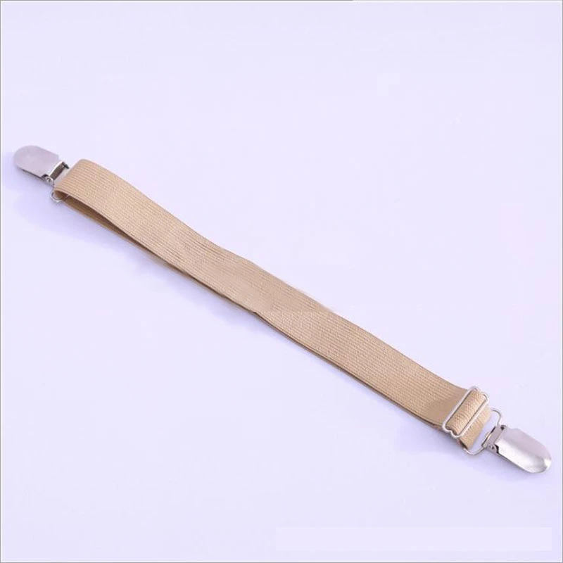 Khaki 2 buckle 4 угла длинный Регулируемый эластичный держатель простыни зажимы для матраца крышка с креплениями одеяла Захваты фиксация нескользящий ремень - Цвет: Khaki 2 buckle