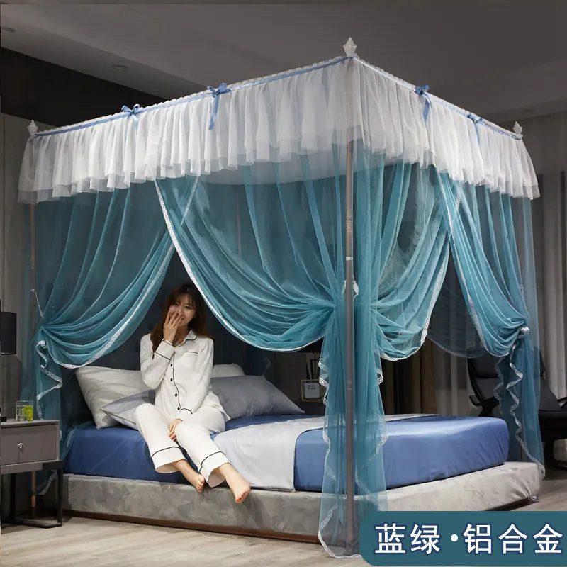 

Anti Mosquito Net Support Floor Type Palace Style Mosquito Net Bed Double Household Net Zanzariere Mosquito Home Textile ED50MN