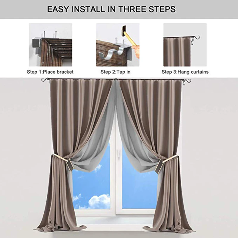 Кронштейны для карнизов без сверления подвесной держатель занавес кронштейн