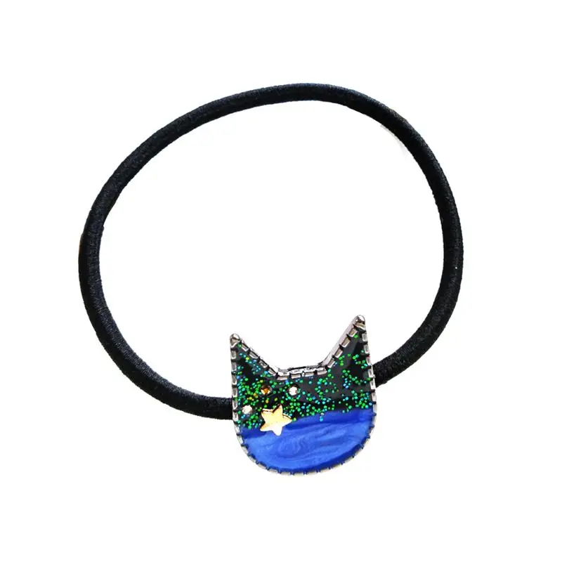 Японский милый контрастный цвет Мяу Кошка Резиновая лента для женщин девочек