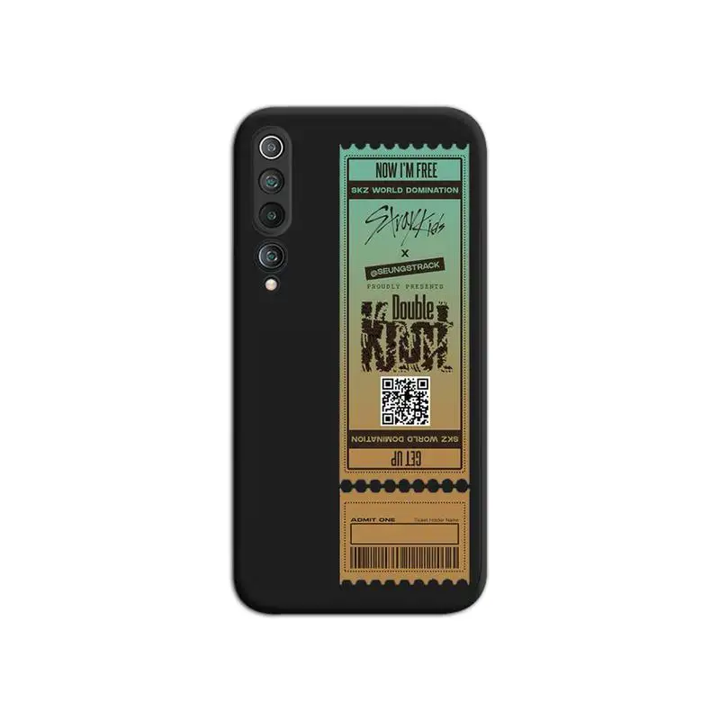 

Stray Kids Air tickets Design Phone Case For Xiaomi Mi Note 10 Lite Mi 9T Pro xiaomi 10 CC9 9SE