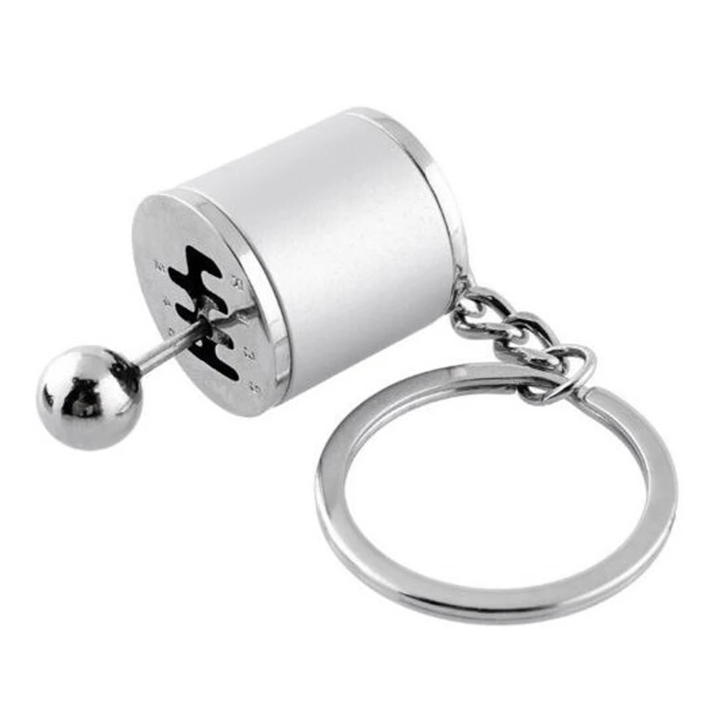 Модный черный брелок для ключей шестискоростная ручка переключения передач