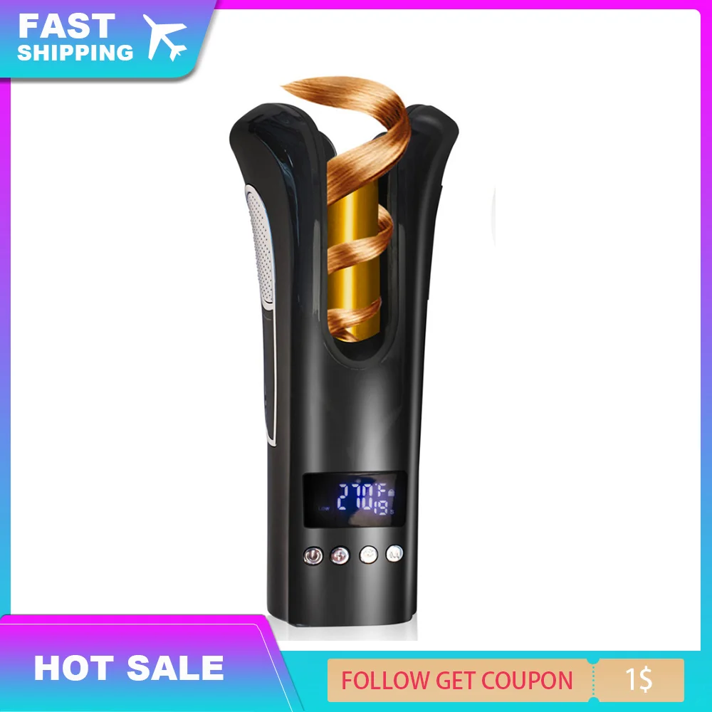 

Automatic LCD Hair Curler Anti-scalding Ceramic Curling Iron Hair Curling Curler Hair Salon Auto Curl Iron Roller Styler Machine