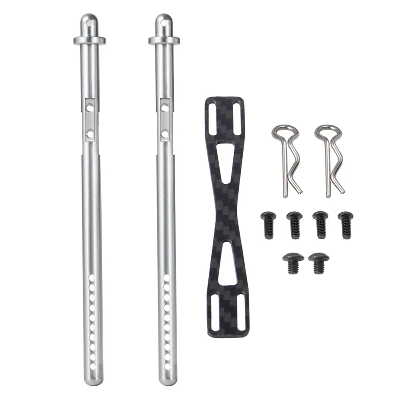 

Alloy & Carbon Rear Body Post Mount with Clip for Axial SCX10 II 90046 RC Crawler